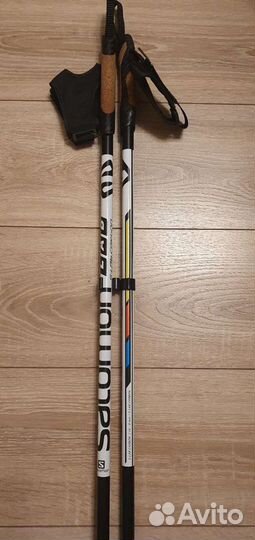 Новые лыжные палки salomon s-lab carbon (140см)