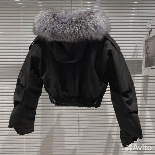 Пуховик с мехом rick owens type