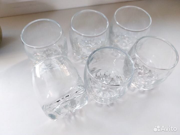 Хрустальные рюмки для коньяка СССР