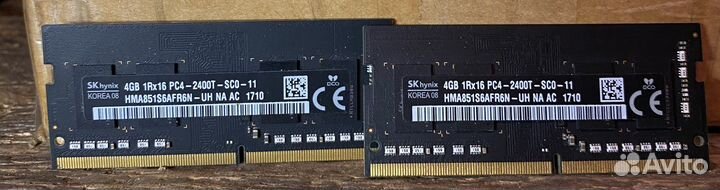 Оперативная память DDR4 sodimm Hynix 4 гб