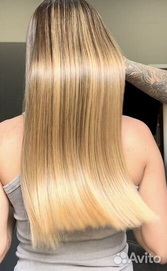 Кератиновое выпрямление, ботокс волос, Наращивание