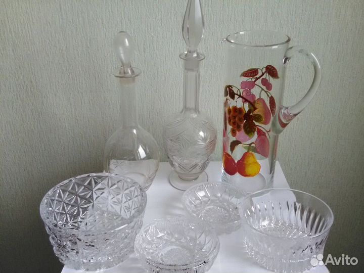 Графин для водки, вазы для конфет