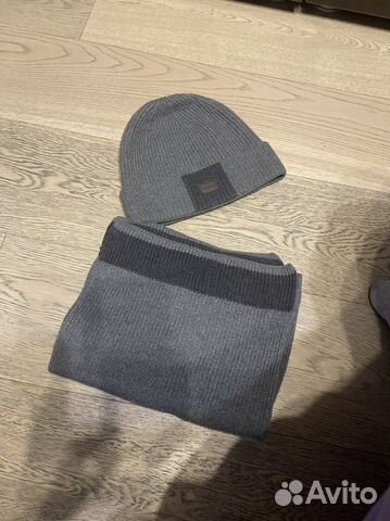 Шапка и шарф мужской Hugo boss