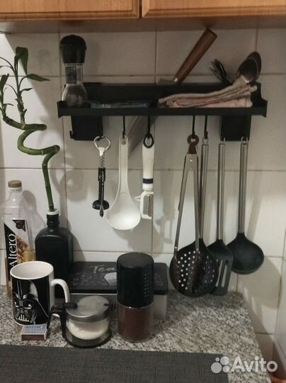 Рейлинг для кухни черный