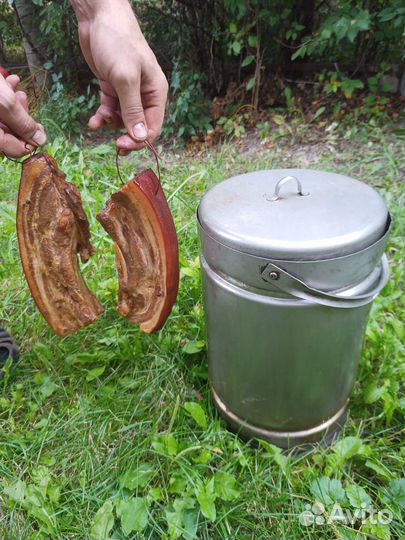 Коптильня горячего копчения из нержавейки СССР