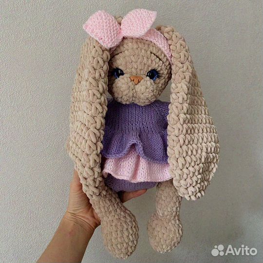 Заяц плюшевый ручная работа