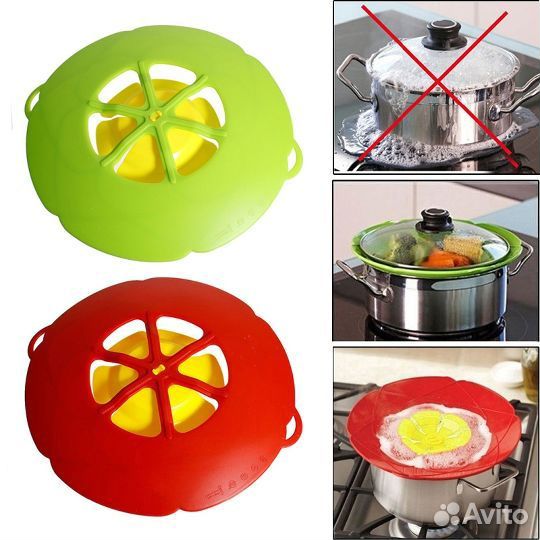 Силиконовая крышка против утечки от кипения