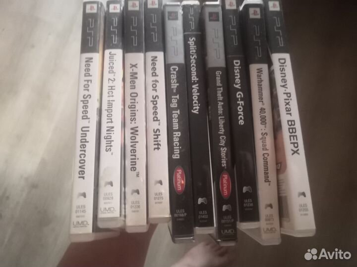 Коробки psp игр