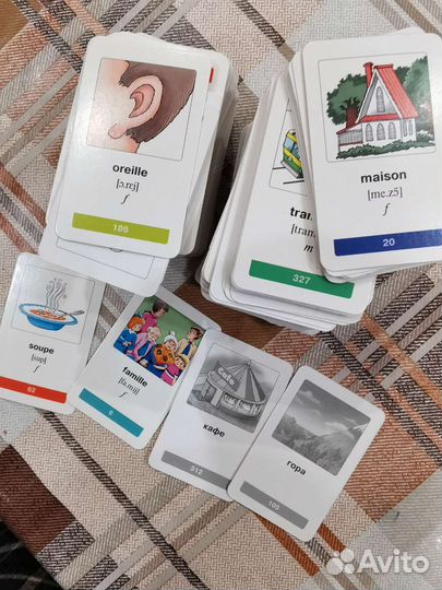 Карточки для изучения французского языка