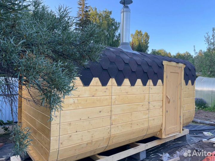 Баня бочка квадро с доставкой