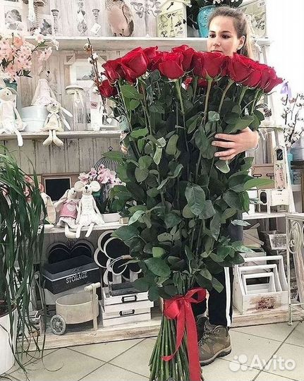 Высокие розы Гигантские розы Доставка цветов