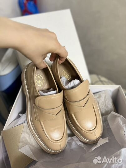 Лоферы женские 36 размер кожаные Ash