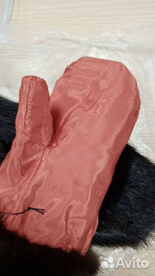 Варежки из натур.норки