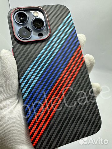 Чехол на iPhone 12/13/14 (рисунок карбон Pitaka)