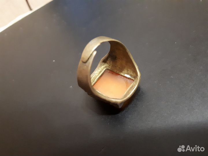 Перстень Тибет Жадеит Дракон