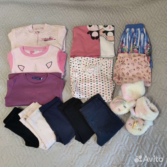 Одежда для девочки пакетом 110-116