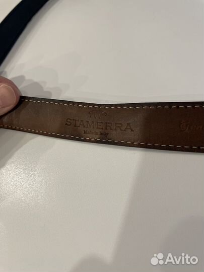 Ремень из натуральной кожи ручной работы