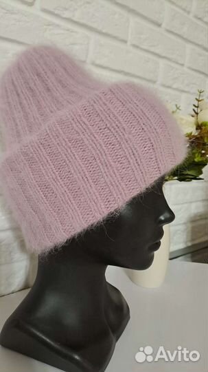 Шапка бини из пуха норки