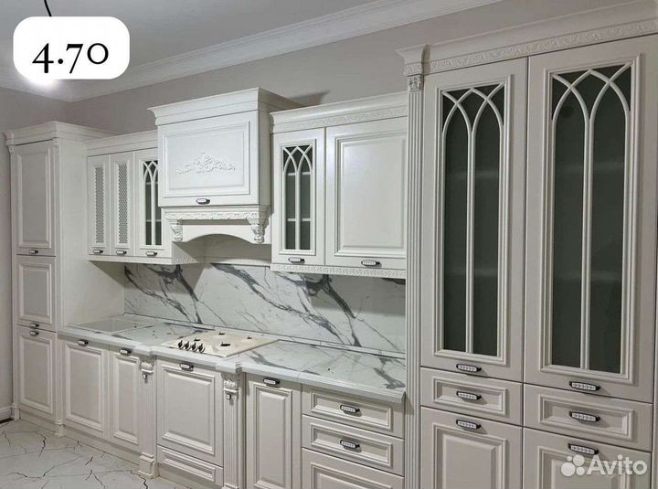 Цена за весь угловой кухонный гарнитур белый