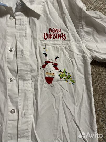 Рубашка новогодняя для мальчика