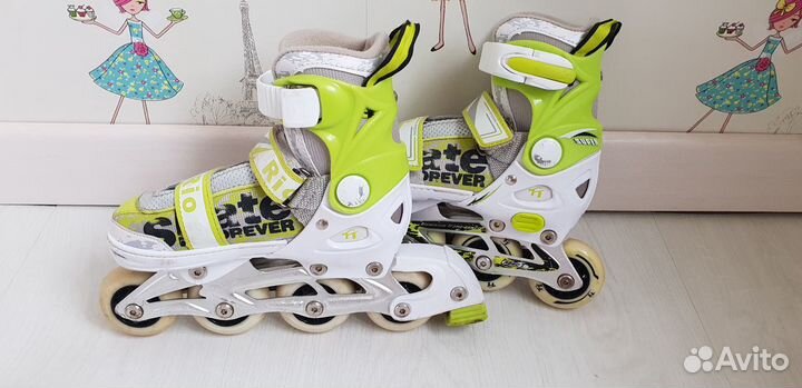 Раздвижные роликовые коньки р.29-32
