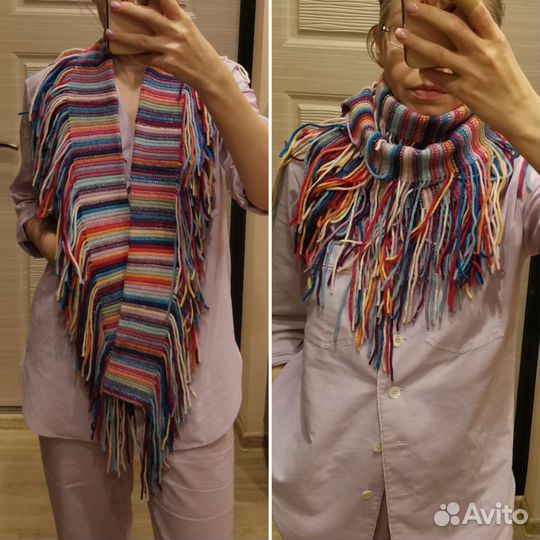 Вязаные шарфы 3 шт: Uniqlo и др. шерсть/акрил