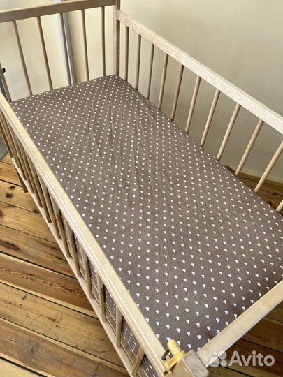 Простыня детская 60*120*10 см, Бязь (ип Людин А.В