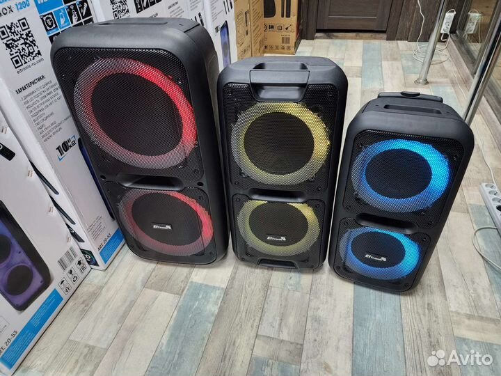 Акустическая система eltronic 2 микрофона караоке