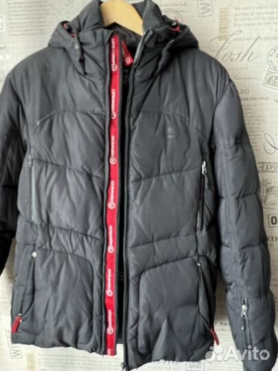 Пуховик мужской, бу, размер 46