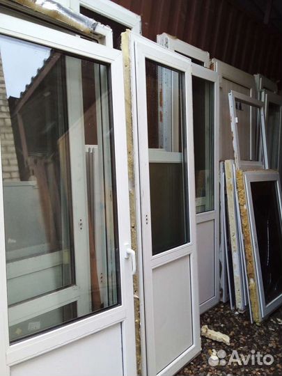 Пластиковые двери пвх бу