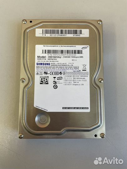 Жесткий диск Samsung HD161HJ 160GB