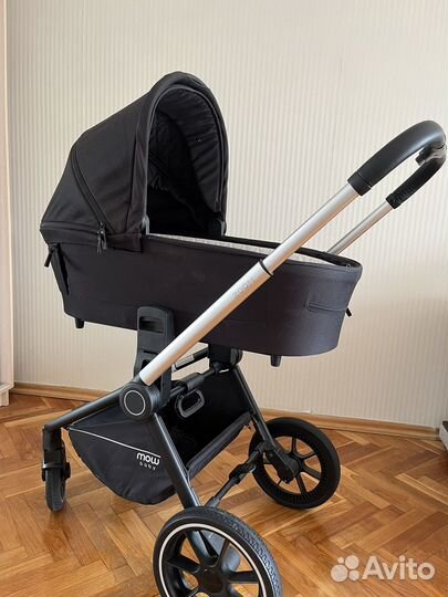 Коляска 2 в 1 Mowbaby zoom silver black