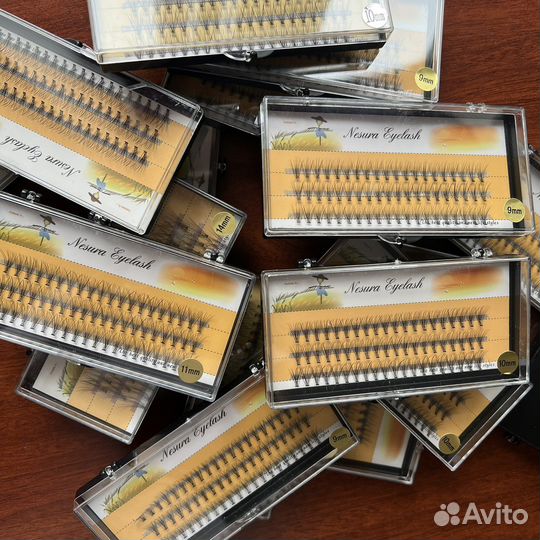 Ресницы пучки 2d (9mm, 10mm, 11mm, 14mm)