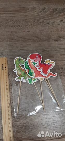 Топперы на торт, динозавры