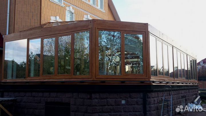 Стеклянная крыша, Остекление террас