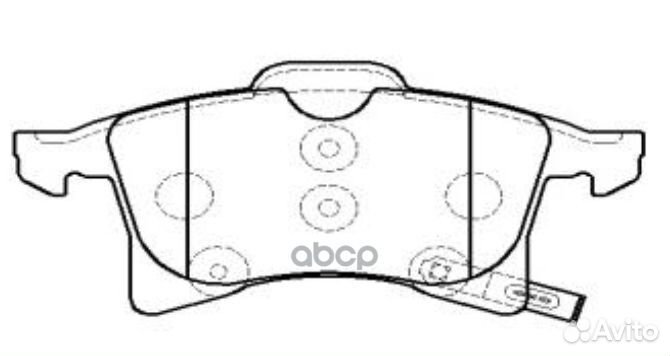 CKG-57 Колодки тормозные дисковые перед
