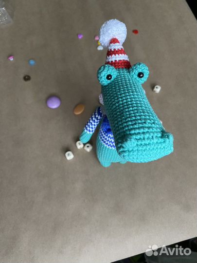 Кукла крокодил. Амигуруми