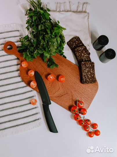 Набор разделочных деревянных досок из массива