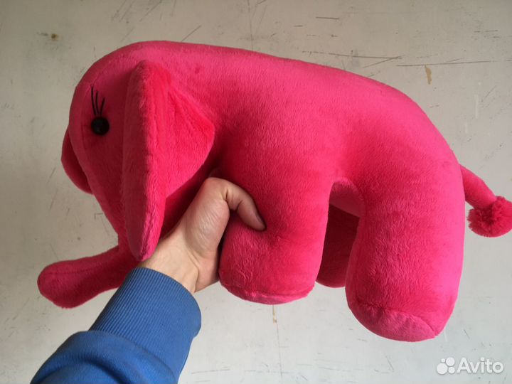 Розовый слон мягкая игрушка новая