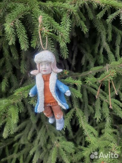 Игрушки на ёлку ватные