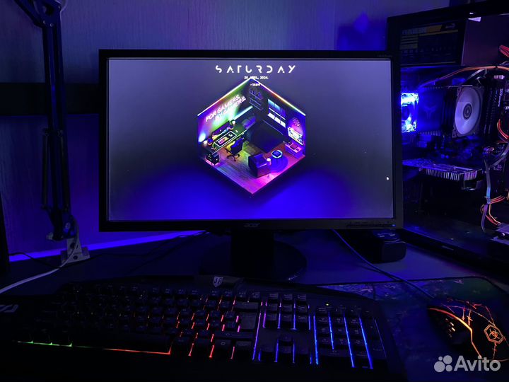 Игровой компьютер с полным комплектом