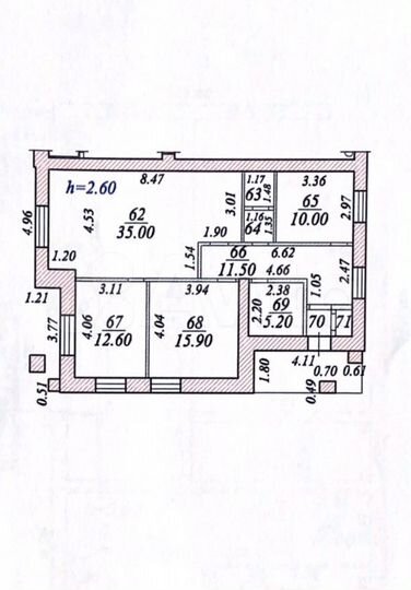 Офис с мебелью на заливе, 95.5 м²