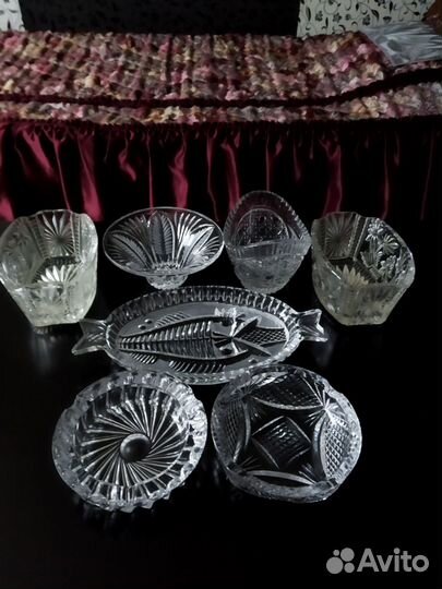 Блюдо хрустальное СССР