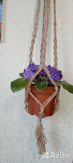 Кашпо подвесное макраме