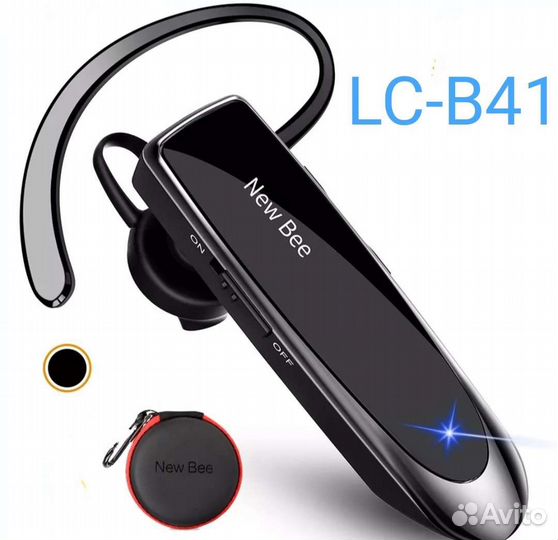 Bluetooth гарнитура NEW BEE с футляром(новое)