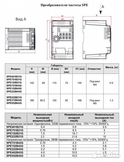 Частотный преобразователь intek