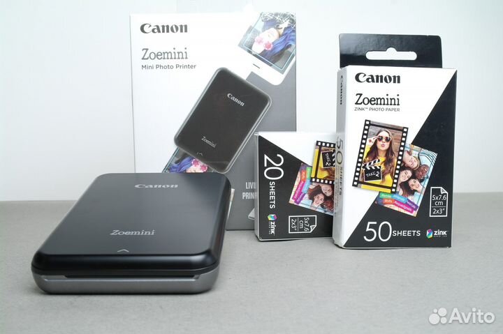 Принтер Canon Zoe mini + 70 снимков