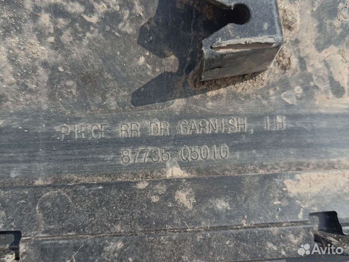 Молдинг двери задний левый Kia Seltos