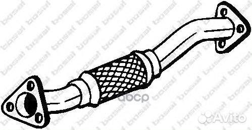 Труба передняя citroen jumper/fiat ducato/peuge