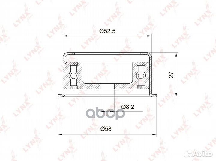 Ролик ремня грм opel vectra B/astra F/G 1.4-1.8